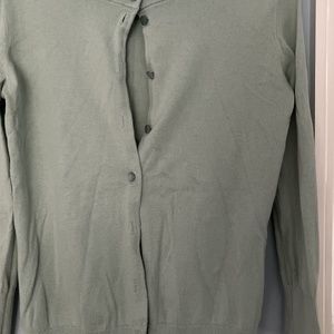 J. Crew Factory Clare Cardigan Light Sage